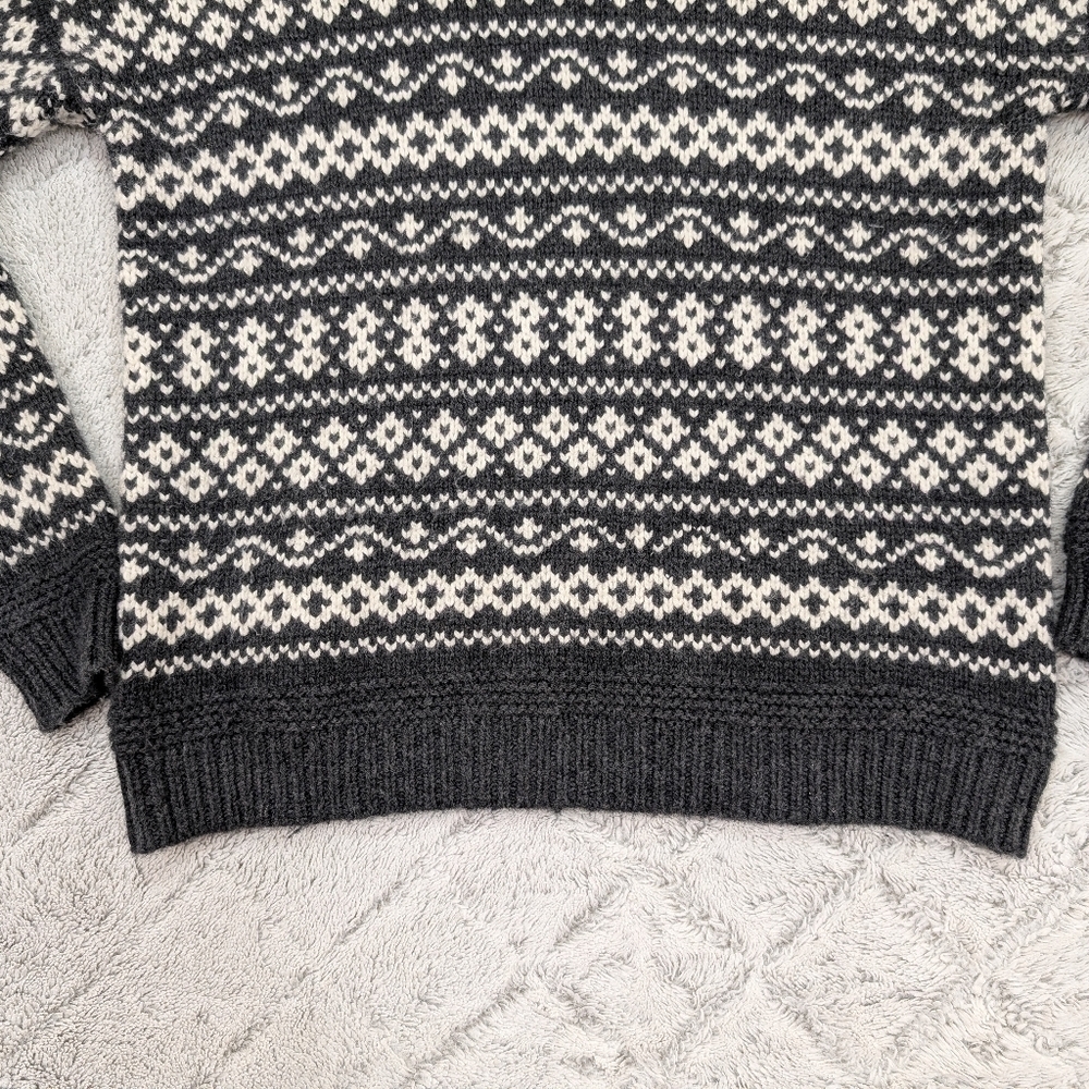 Marine Layer Charcoal and White Patterned Sweater - Picture 3 of 8